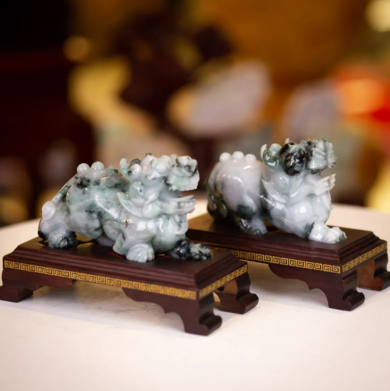 Cặp Tỳ Hưu Ngọc Phỉ Thúy (Ngọc Jadeite)