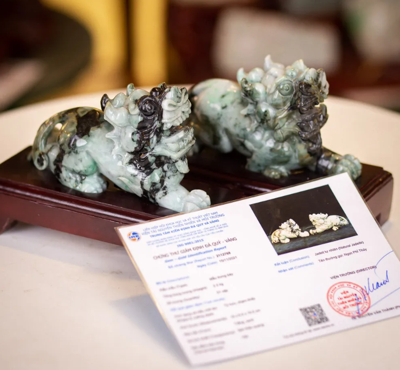 Cặp Tỳ Hưu Ngọc Phỉ Thúy (Ngọc Jadeite)