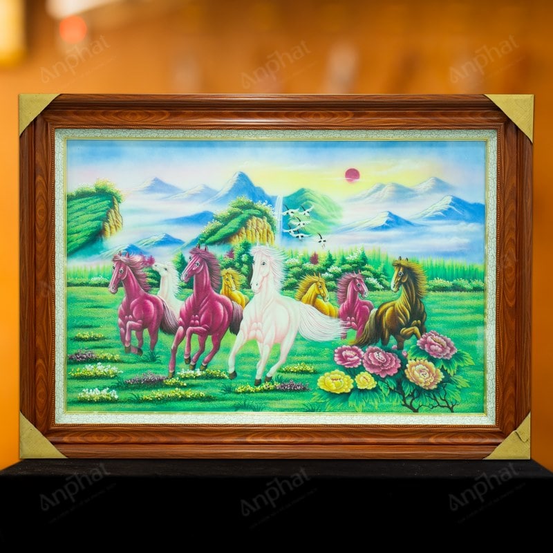 Tranh “Mã đáo thành công hoa mẫu đơn”