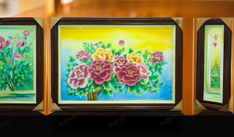 Tranh Đá Quý Treo Phòng Khách - Bí Quyết Nâng Tầm Không Gian Sống